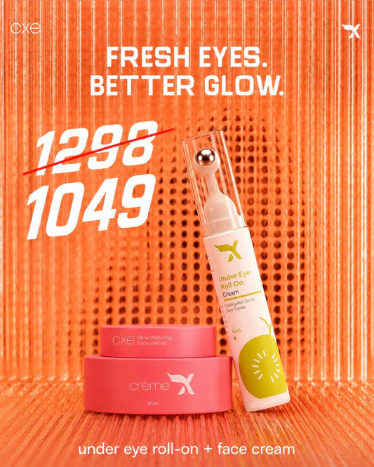 Face Cream & Under Eye Roll on Serum - Combo Offer
