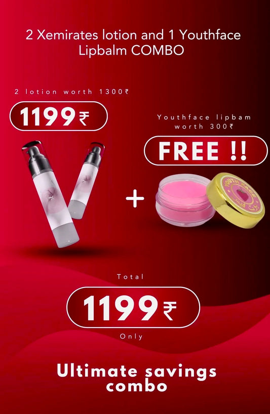 2 Body whitening LOTION & FREE LIP BALM