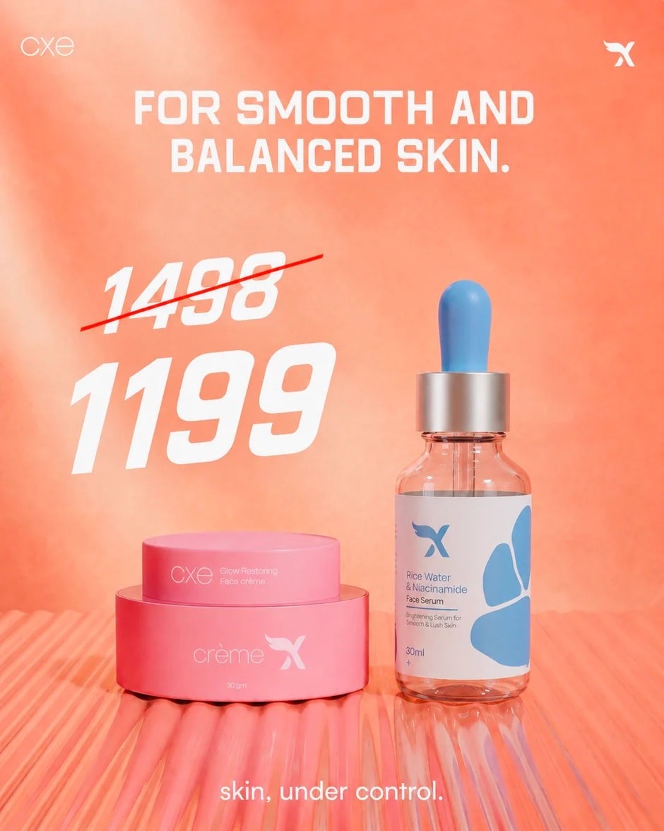 Face Cream & Rice water & niacinamide serum - Combo Offer