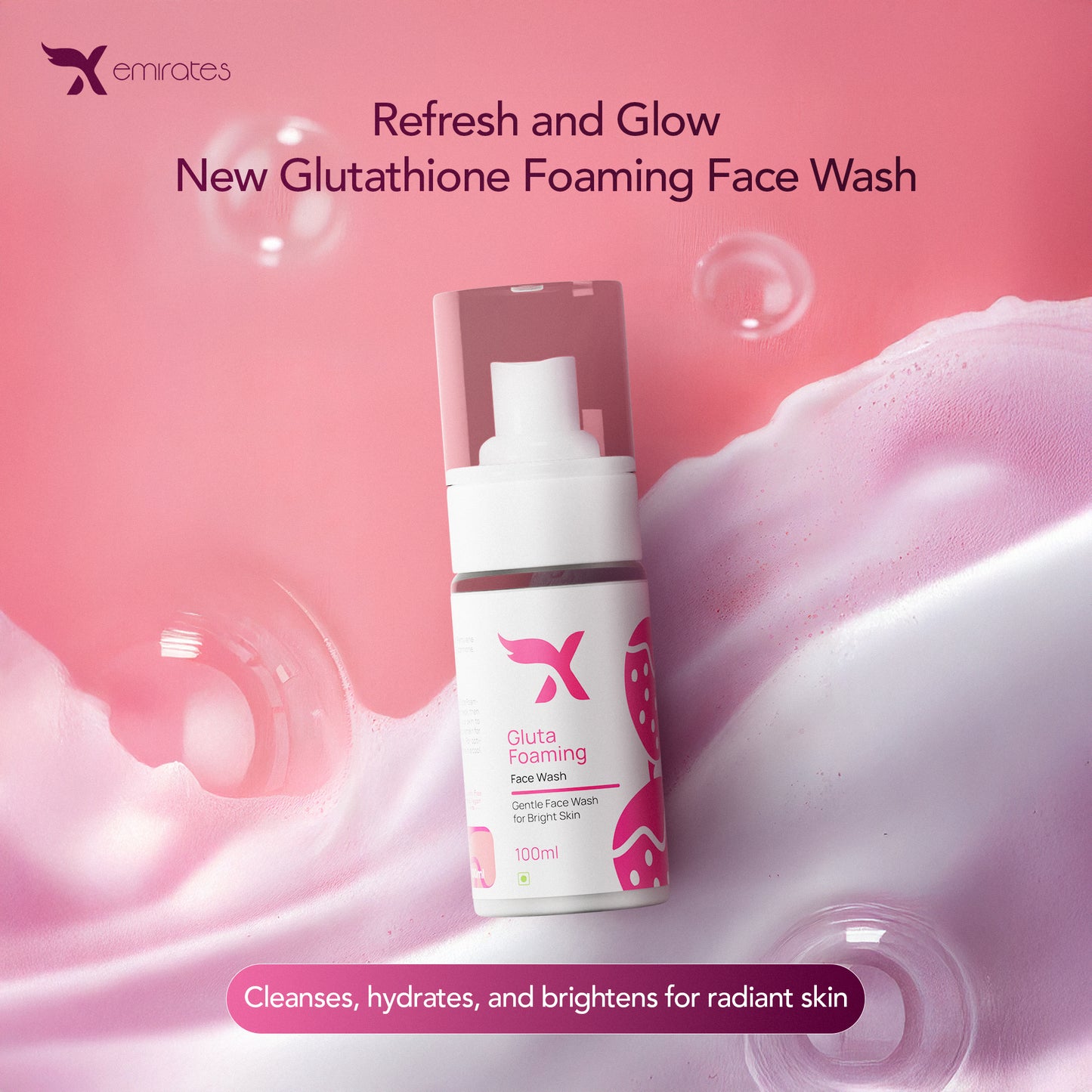 GLUTA FOAMING FACE WASH